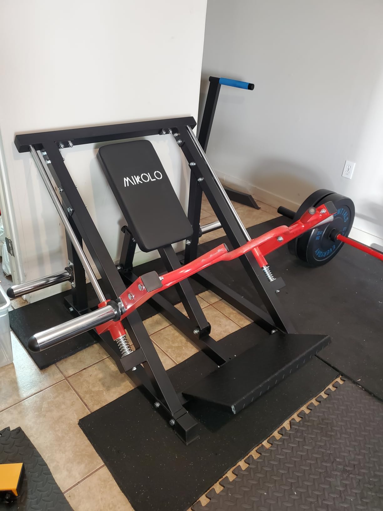 Mikolo Linear Row Machine, Rowing Machine for Home with Plate-Loaded Smith Row, Linear Bearing Back Workout Equipment for Home Gym customer photo 1
