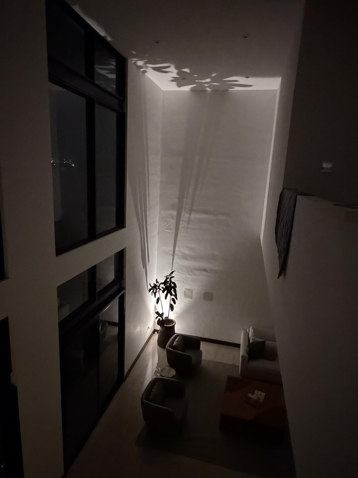 Up Lights Indoor: 2 Pack 6W GU10 Floor Can Lights, Black | Floor lights for living room: 3000K uplighting for plants and dark corners, replaceable GU10, 5.9 ft cord and foot switch customer photo 2