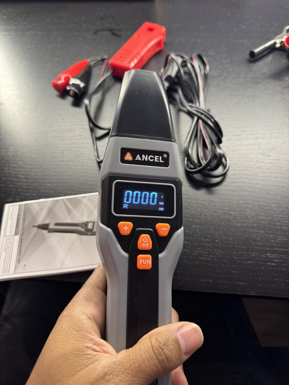 ANCEL LT70 Digital Timing Light Automotive with Tachometer (RPM), Advance, Dwell & Voltage Test, Self-Powered Inductive Ignition LED Timing Gun with Type-C Charging & 12V Backup for Gas Engines customer photo 1