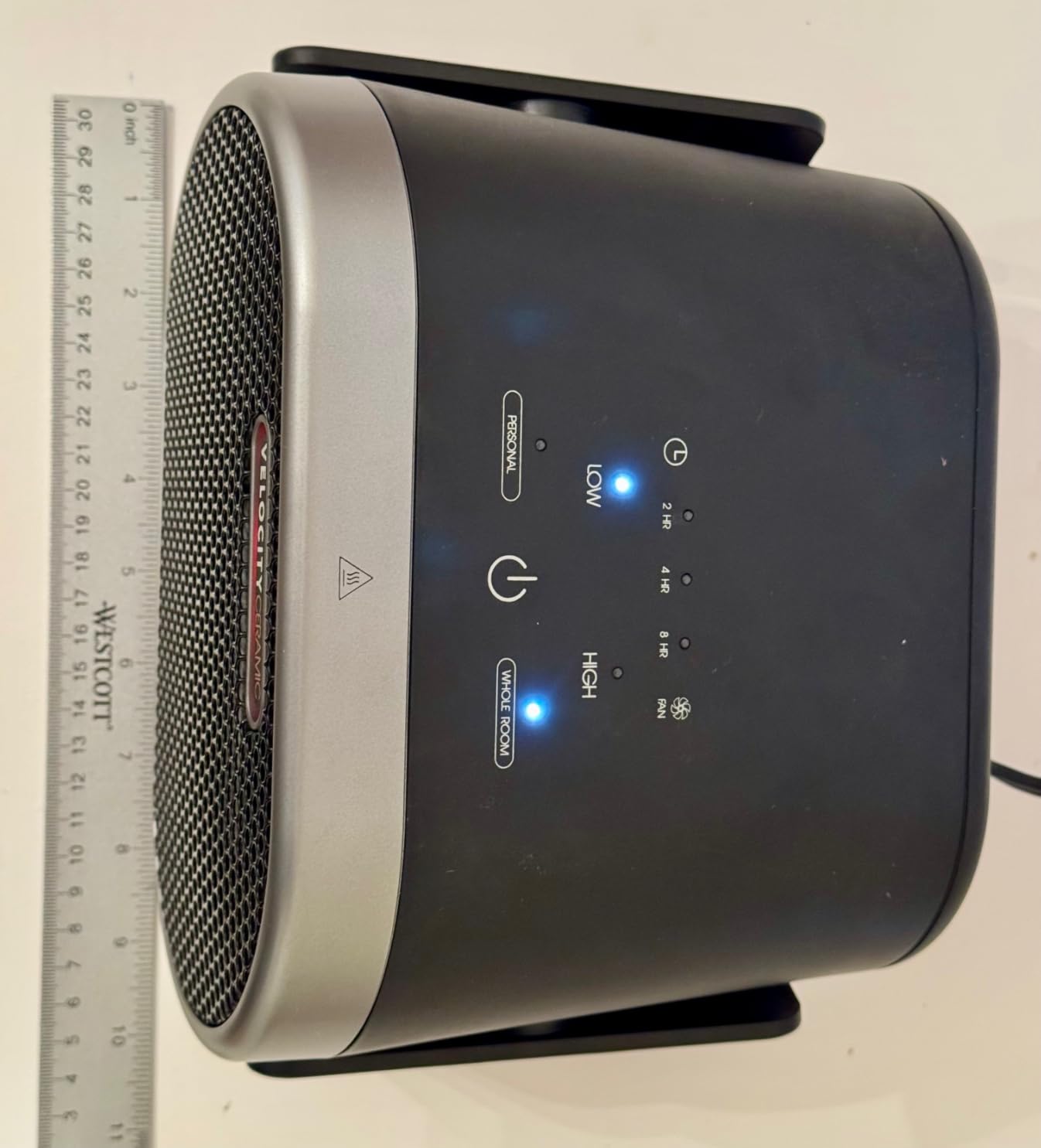 Vornado VC-01 Ceramic Heater with Velocity Tuned Heat, 15° Tilt, Quiet Personal or Whole Room Indoor Heater, Reusable Pre-Filter, 4 Heat Settings, Powerful Heater for Bedroom and Home, Black customer photo 2