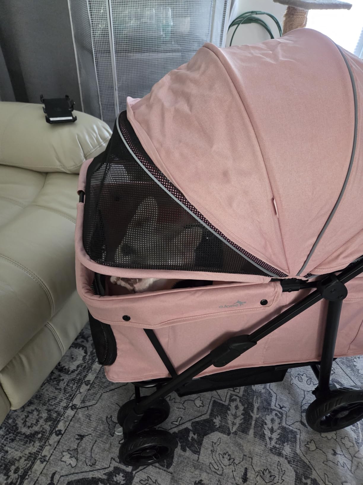 Dog Stroller for Large & Medium Dogs (20-132 lbs), for 2 Small Dogs | Pet Stroller, Extra Large Heavy Duty, Foldable & Ventilated, Grey customer photo 1