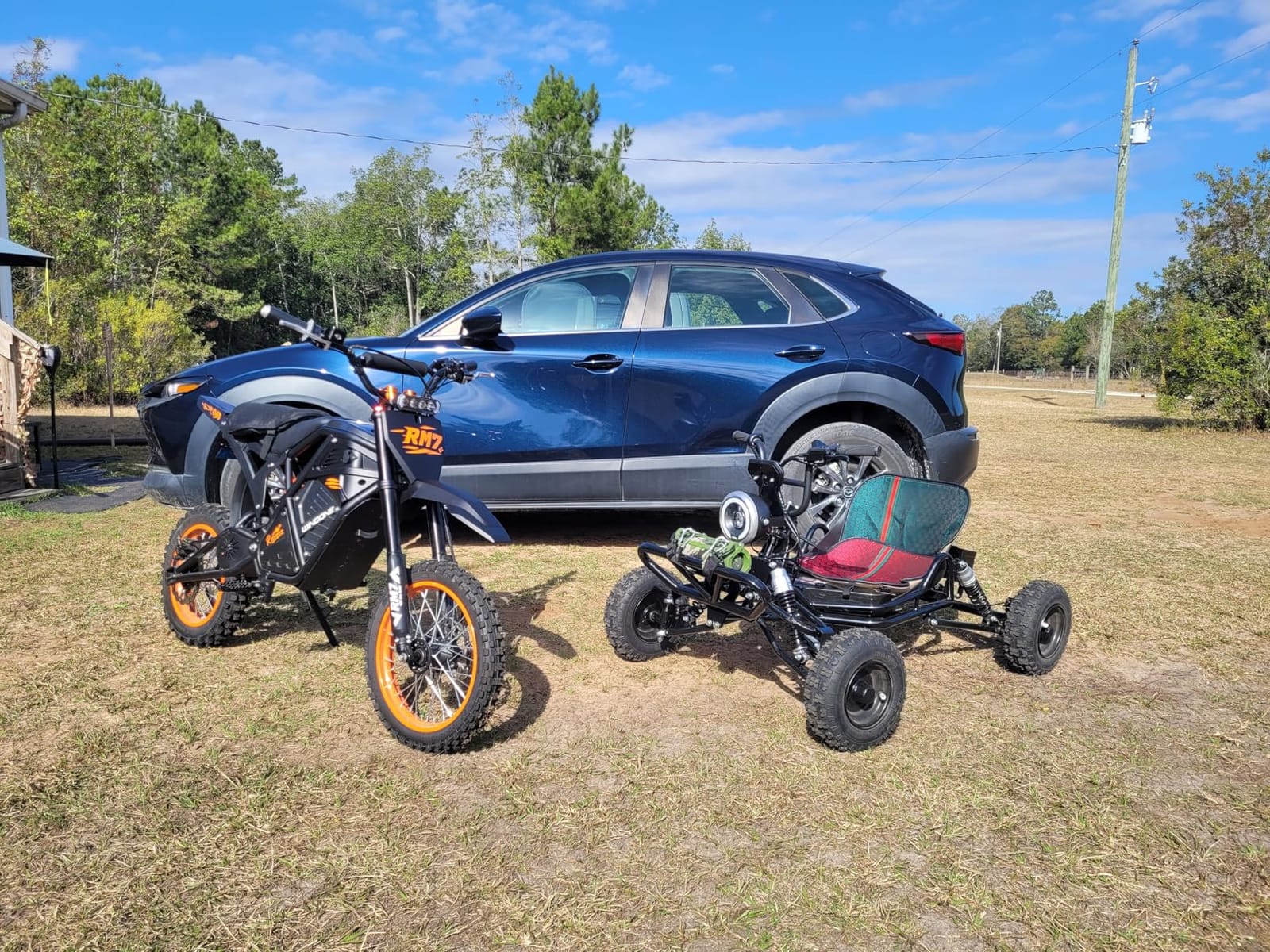 Gas Powered Go Kart, 2 Stroke Go Kart for Adults & Kids with Premium Steel Tubular Frame, Off-Road Kart with 7'' Tires Featuring 2.5L Tank, Hydraulic/Rear Disc Brake, 30MPH customer photo 2