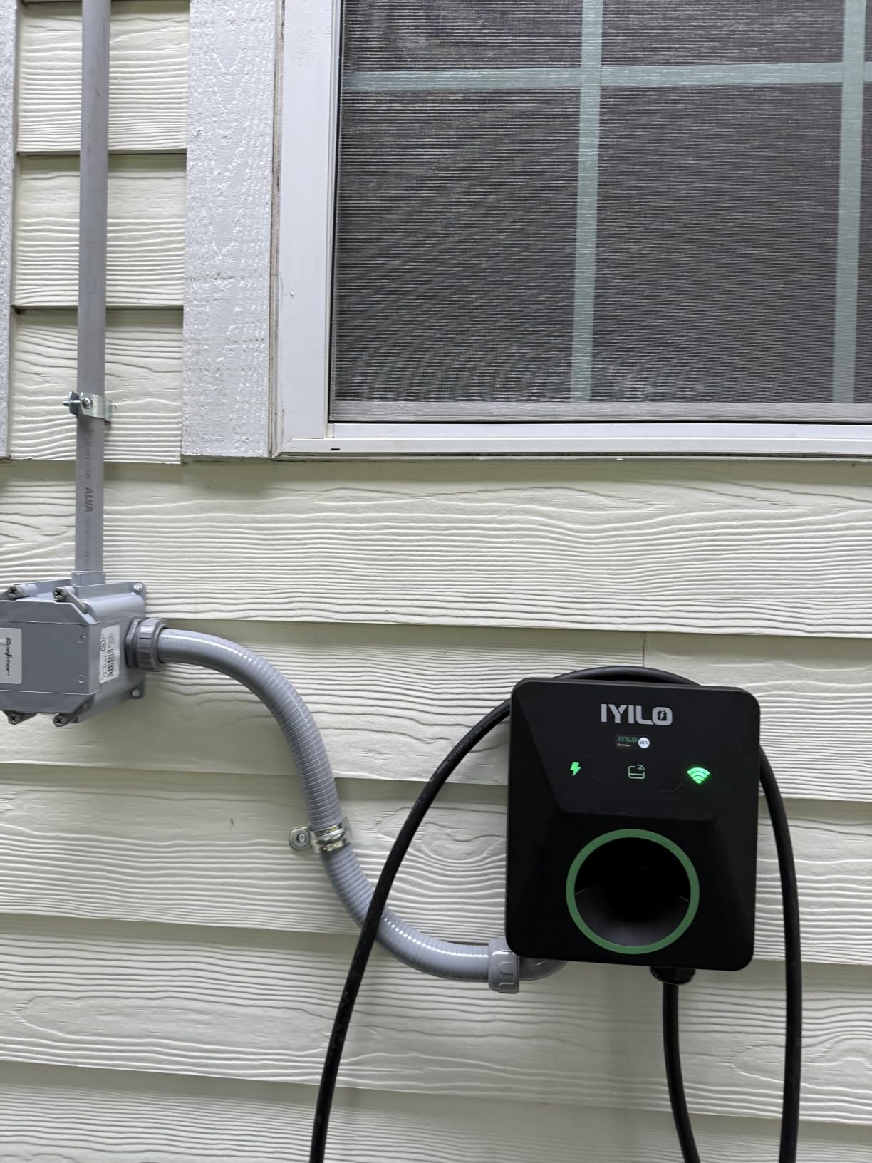 Level 2 EV Charger, 48Amp/11.5KW/240V, UL 2594, ETL & Energy Star | J1772 Wall EV Charger with Dual Temp Sensors, Power Sharing, Dynamic Load Balancing, Schedule Charging, RFID, Smart APP customer photo 2