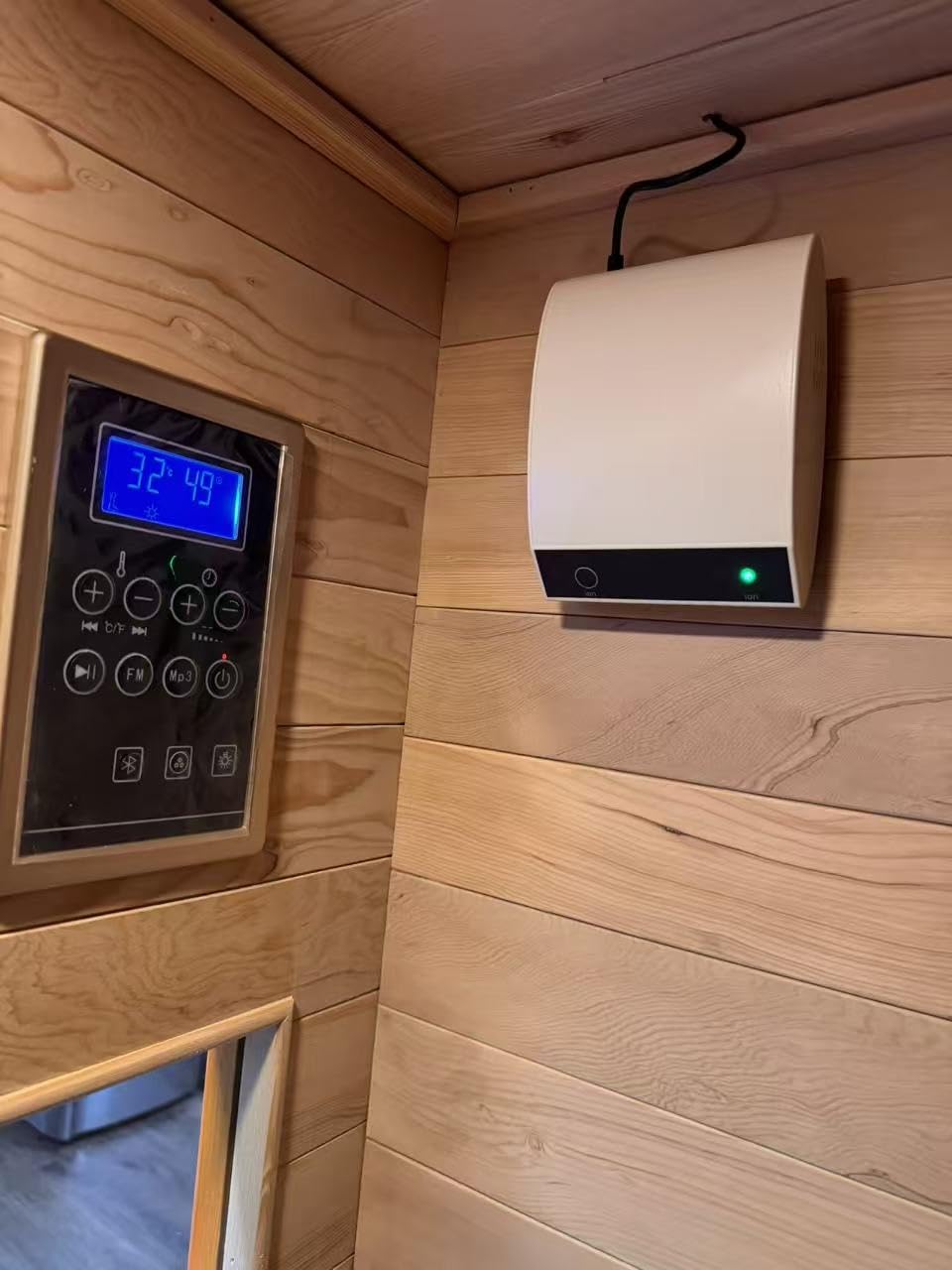 X-Vcak 1-2 Person Infrared Sauna, Dry Heat Sauna with Red Light Therapy, Bluetooth, Radio, 7-Color Therapy Light for Home, Indoor, Gym, Wellness Center customer photo 2