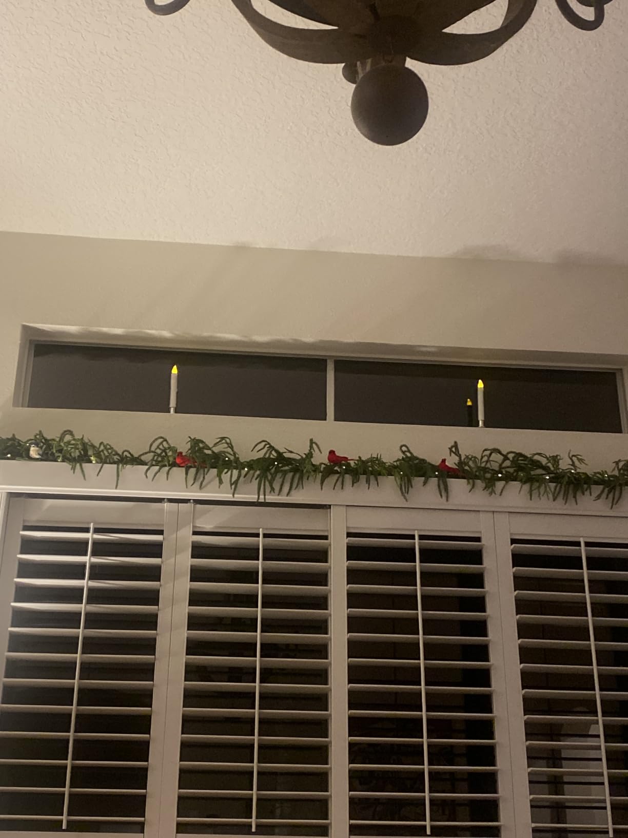 9FT Christmas Garland with Lights for Mantle, Pre-Lit Garland | Real Touch Lighted Artificial Norfolk Pine Garland with 50 LED Lights for Fireplace Table Stairs Home Christmas Decorations customer photo 1