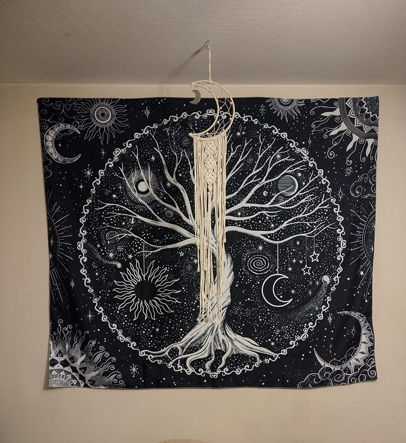 Spenlife Bohemian Tree of Life Tapestry, Ornate Floral Tapestries for Bedroom, Ethnic Wall Decor, Vintage Tapestries (80