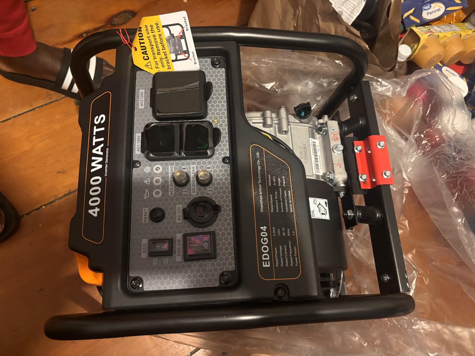 Oxseryn 5000W Inverter Generator Gas Powered, Open Frame Generator, Portable Outdoor Power Equipment, Emergency Home Backup, RV Ready 30A Outlet, ECO Mode, EPA Compliant customer photo 1