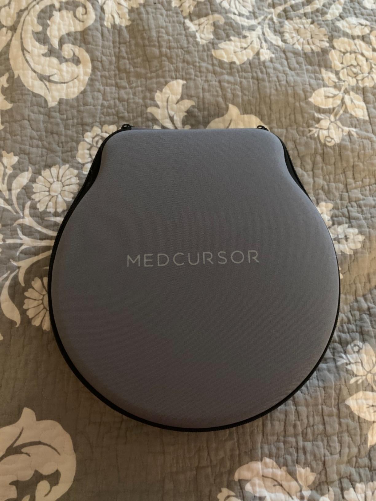 Medcursor Massage Gun - High Intensity Brushless Motor, Handheld Percussion Deep Tissue Massager with 6 Massage Heads for Sore Muscle and Stiffness, Gifts for Father/Dad (Black) customer photo 2
