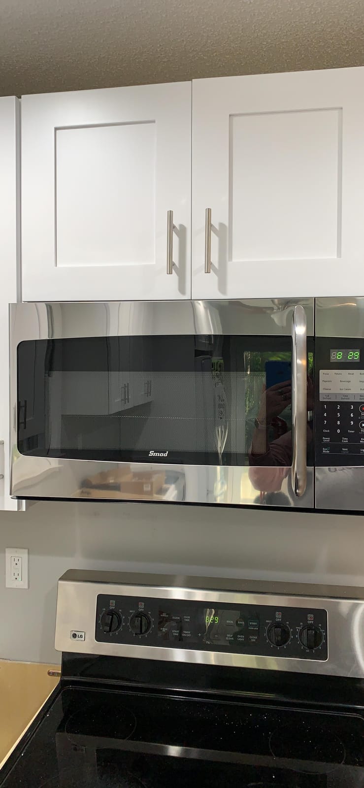 SMETA Countertop Microwave 0.7 Cu.ft, 700W Compact Small Microwave, 10 Power Levels, 6 Auto Menus, One-Touch Express and Turntable, Child Lock, Small Space for Apartments, Dorms, Kitchen, Easy Clean customer photo 1
