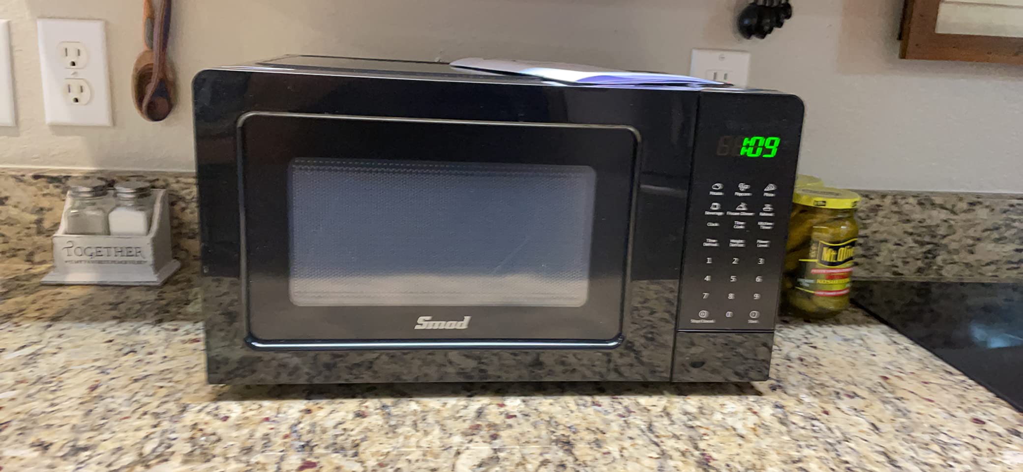SMETA Countertop Microwave 0.7 Cu.ft, 700W Compact Small Microwave, 10 Power Levels, 6 Auto Menus, One-Touch Express and Turntable, Child Lock, Small Space for Apartments, Dorms, Kitchen, Easy Clean customer photo 2