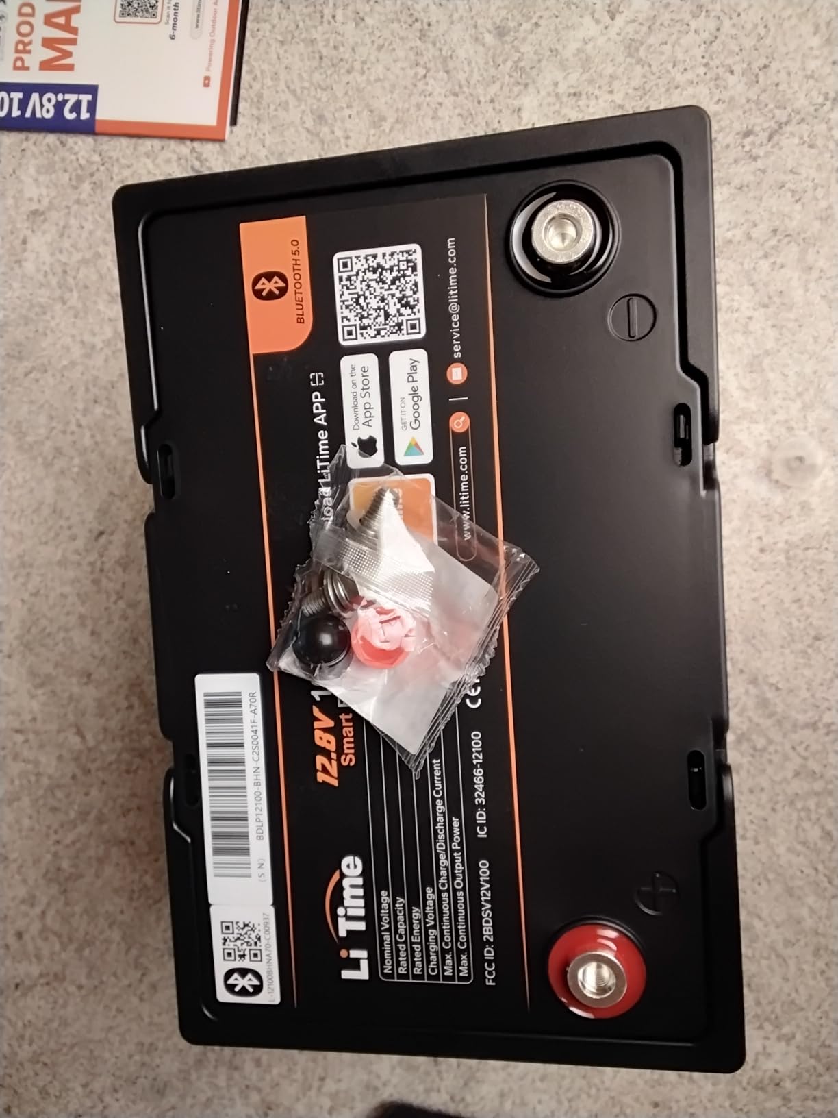 Litime 12V 165Ah Dual Purpose Marine Cranking LiFePO4 Battery for Boat | 1200 CCA, Group 31, IP67 Waterproof, Self-Heating, 4000+ Deep Cycle for Outboard Motor, Marine, Fits Mercury, Honda, Suzuki customer photo 1