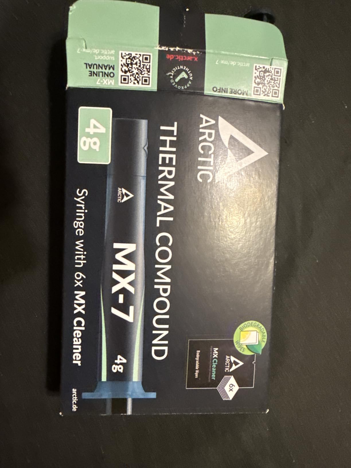 ARCTIC MX-7 (4 g, incl. MX-Cleaner) - Ultimate Performance Thermal Paste customer photo 2