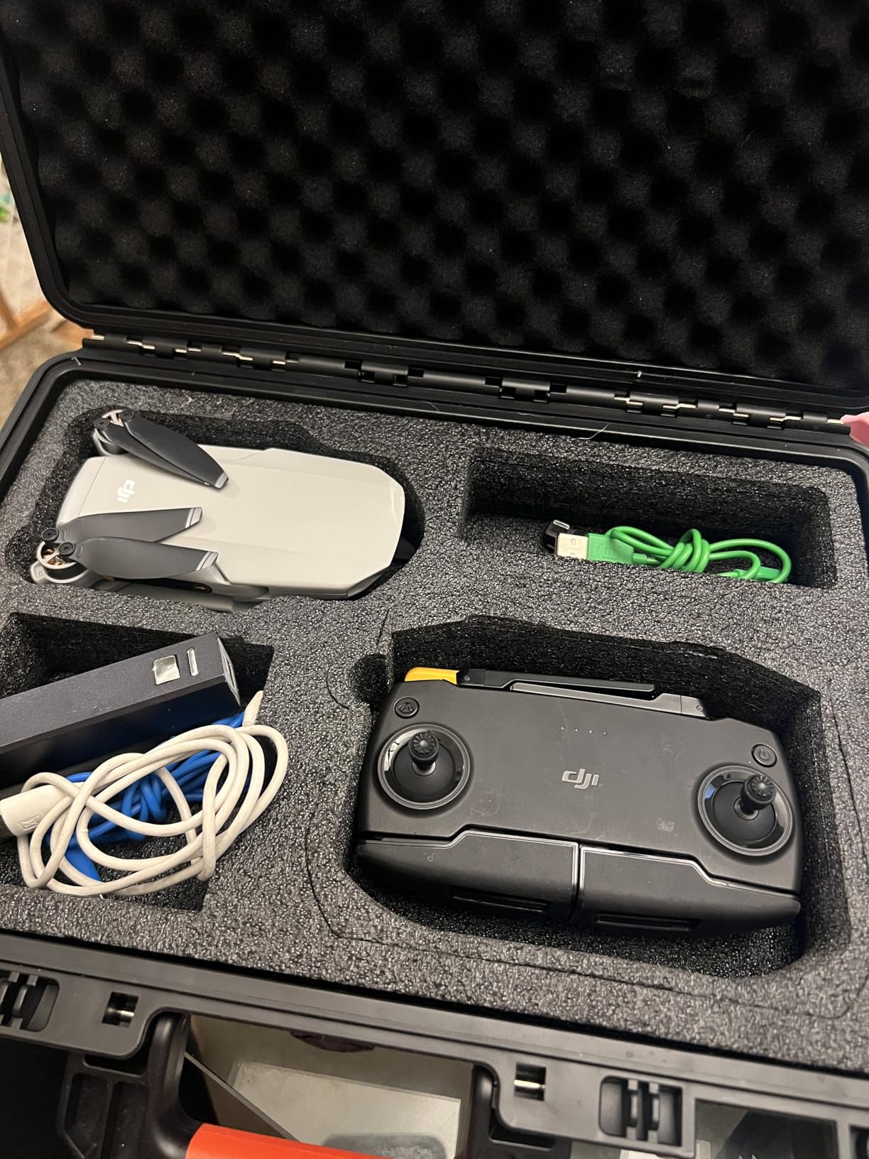 Hard Case for DJI Mini 4 Pro: Waterproof Hard Shell with Foam for DJI Drone Mini 3 Pro/Min3/RC2/RC/RC-N2/N1| Travel Carrying Storage Box for fly more combo Batteries and Accesories Kit ( Case Only) customer photo 1
