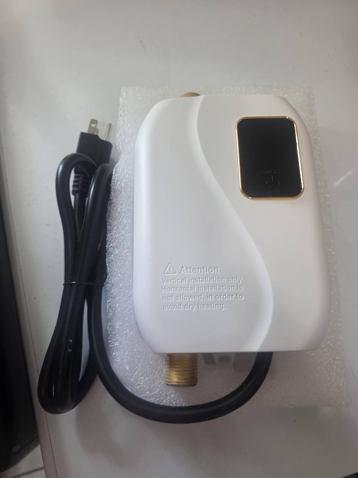 110V Tankless Water Heater Electric, 3000W Instant Under Sink Water Heater with Digital Display, On Demand for Kitchen/Bathroom customer photo 1