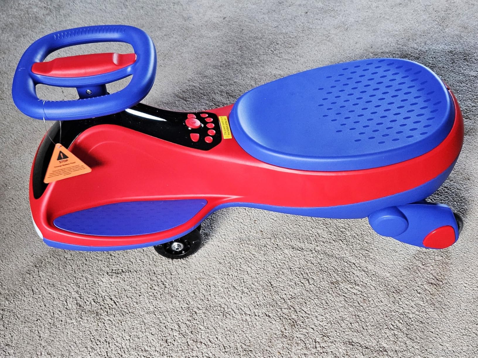 Umatoll 12V Electric Wiggle Car for Kids with Pedal, Display, Rechargeable Battery, LED Light, Bluetooth, Light-Up Wheels, Anti-Rollover, 2 Speeds, Ride on Toys, Birthday Gifts for Age 3+, 150Lbs customer photo 1