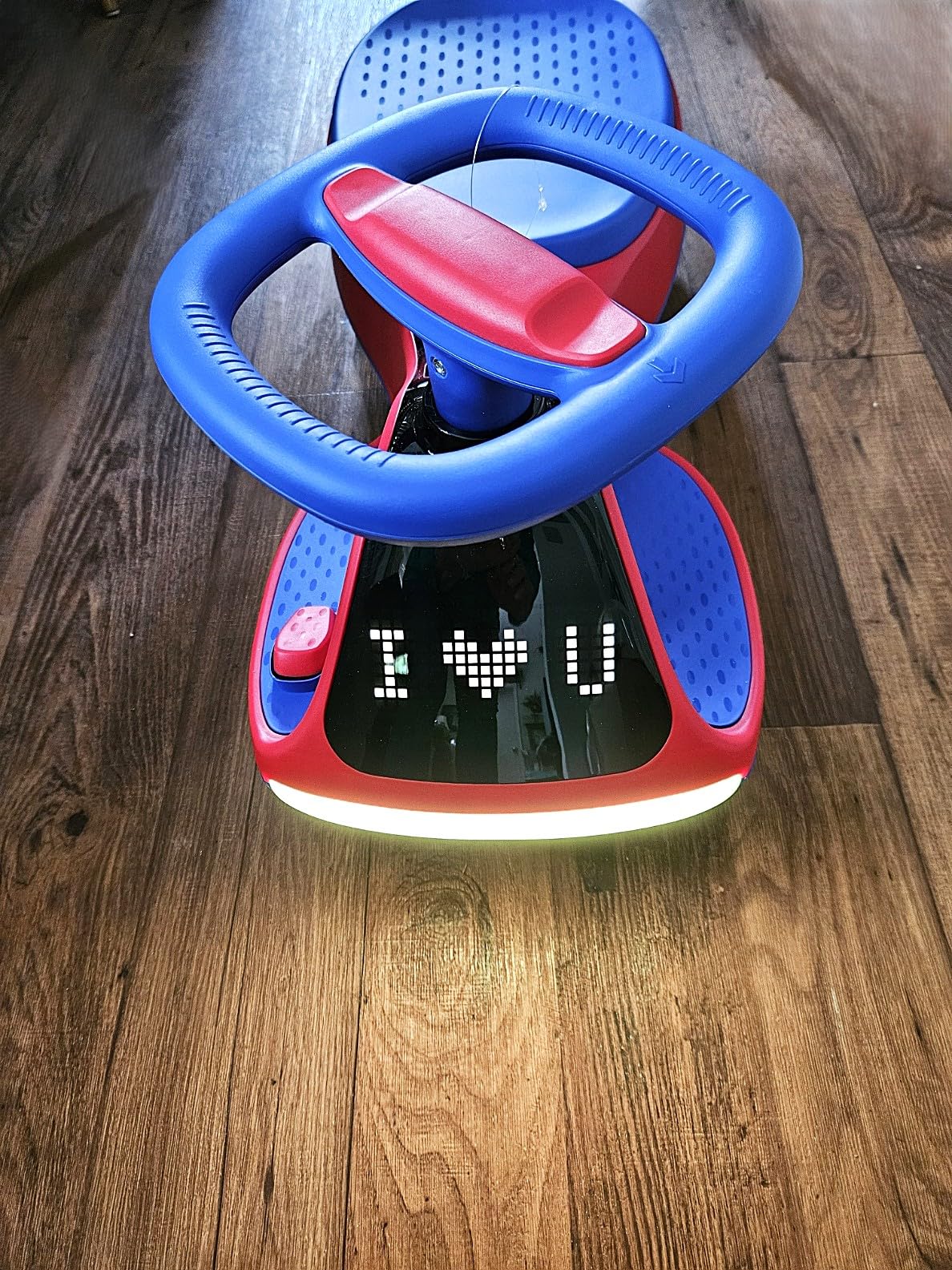Umatoll 12V Electric Wiggle Car for Kids with Pedal, Display, Rechargeable Battery, LED Light, Bluetooth, Light-Up Wheels, Anti-Rollover, 2 Speeds, Ride on Toys, Birthday Gifts for Age 3+, 150Lbs customer photo 2