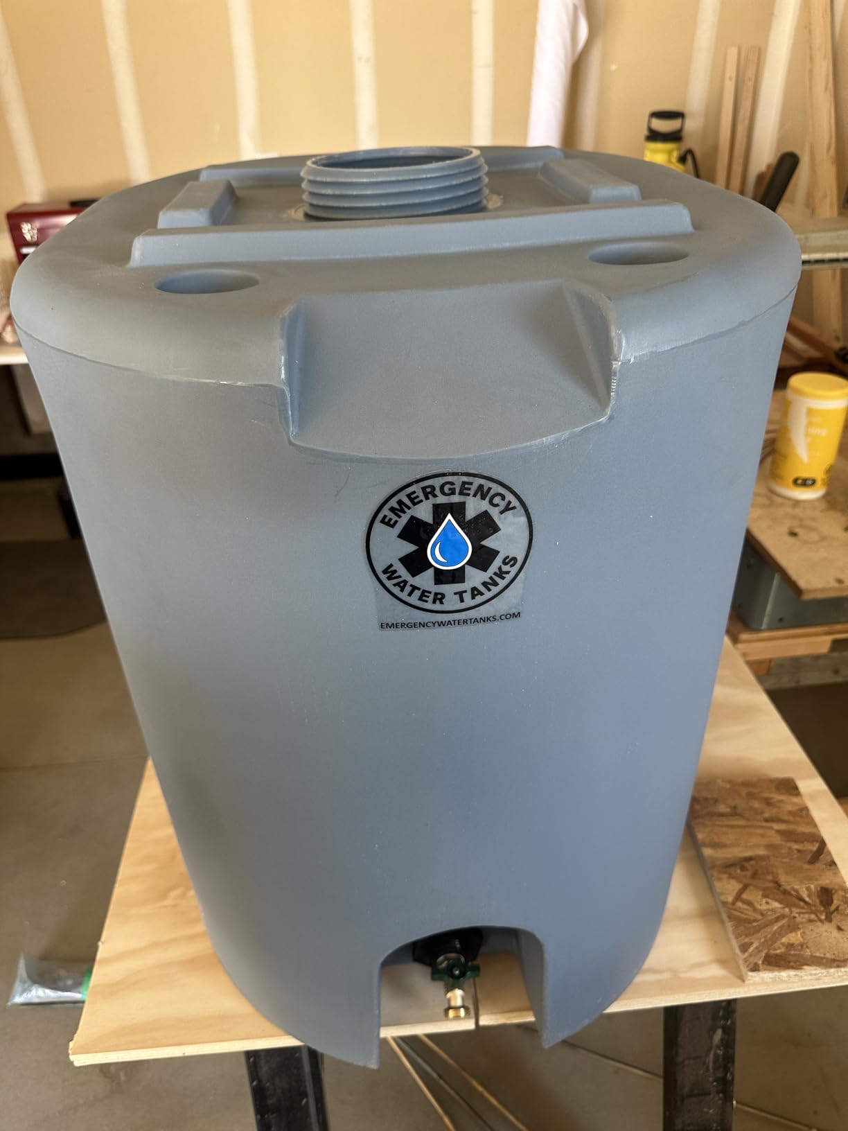 55 Gallon Stackable Emergency Water Storage Tank - Food Grade BPA-Free Water Container for Long-Term Home Preparedness customer photo 2