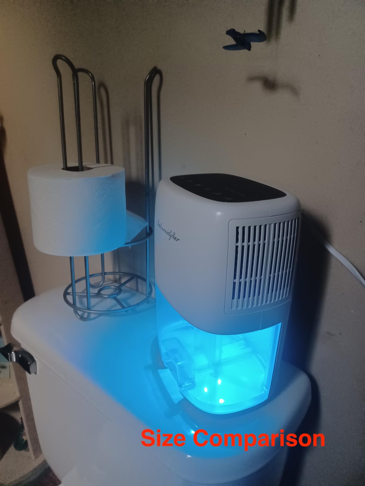 Small Dehumidifier for Home 44OZ Quiet with Auto Off & Defrost 5 Timers 3 modes 10 Color Lights 3 Brightness 260 Sq.ft Portable Dehumidifiers for Basement Bedroom Bathroom RV Closet customer photo 2