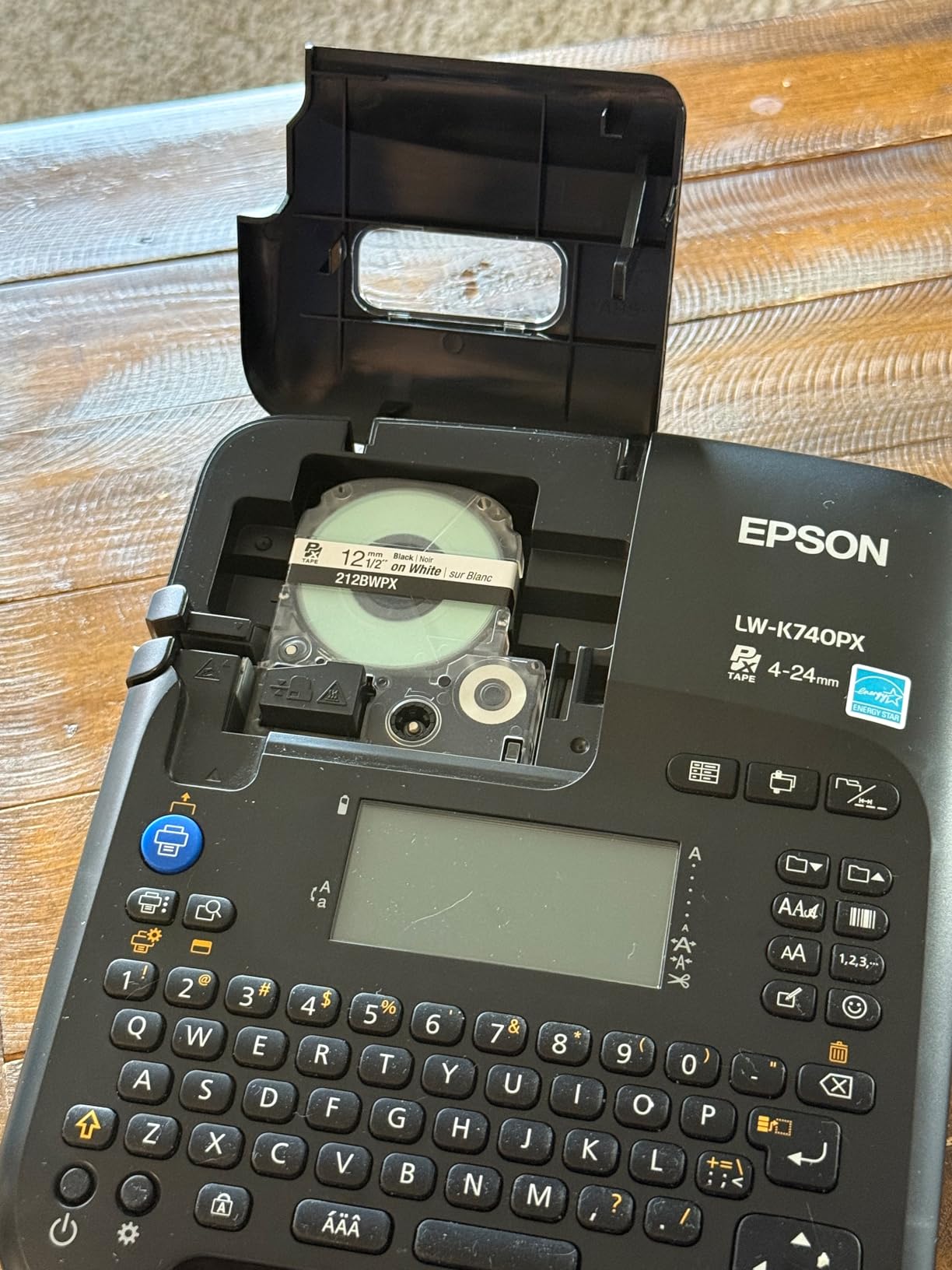 LABELWORKS Epson LW-K740PX Industrial Label Maker Kit - Portable Handheld | Handheld industrial label maker kit for office, home & healthcare, durable ID & organization labels, uses LABELWORKS PX tapes customer photo 2