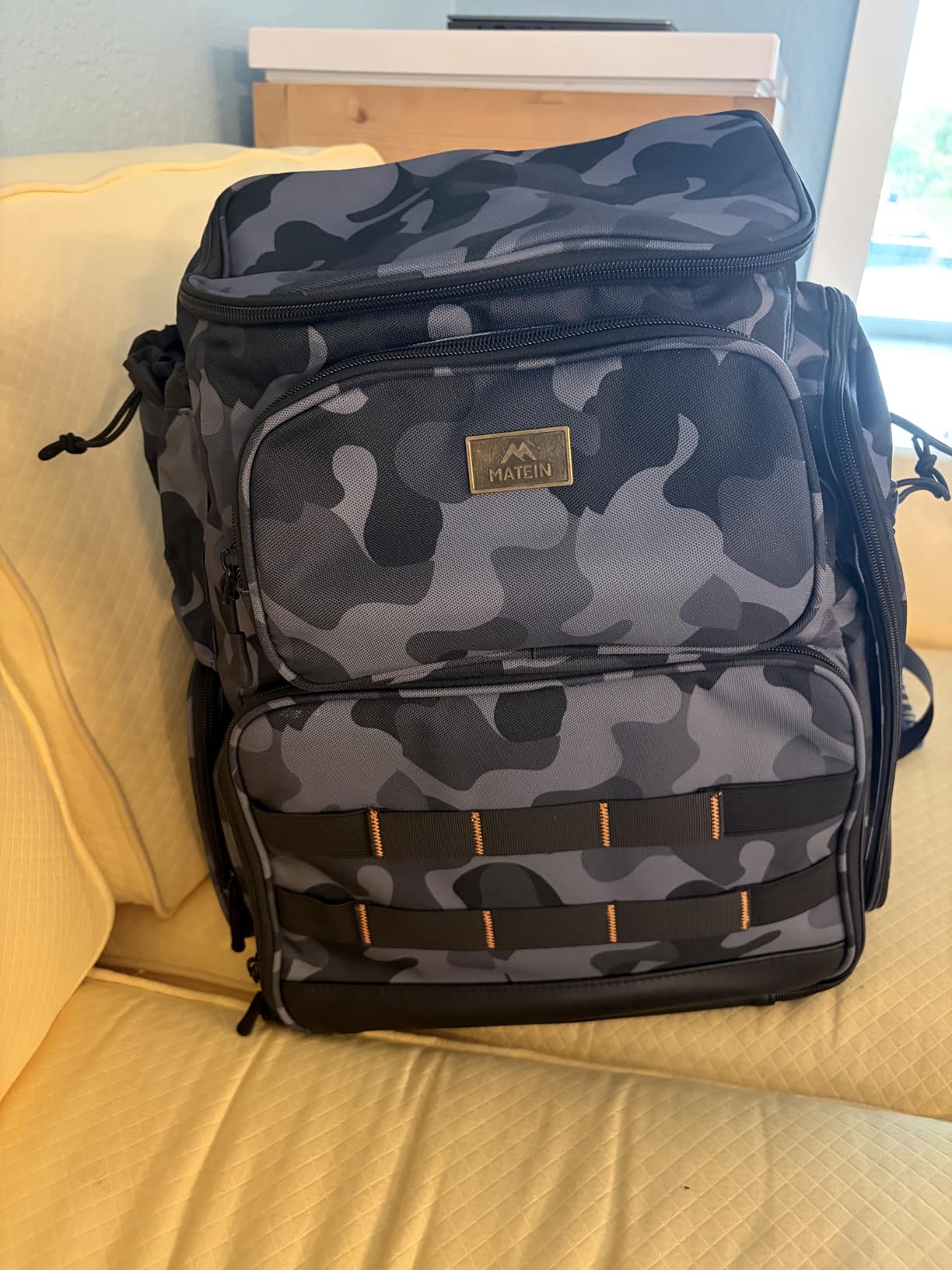 MATEIN Pro Fishing Backpack with 4 Tackle Boxes, 3600 Tackle Box Backpack | Fishing Bag with Rod Holder, Tackle Backpack with Large Side Gear Storage & Insulated Cooler Compartment, Fishing Gifts customer photo 1