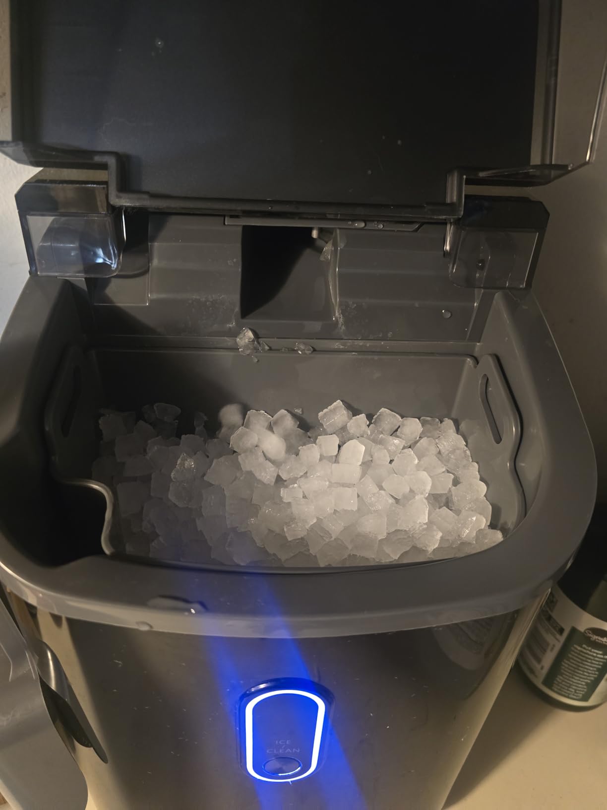 Silonn Nugget Ice Maker Countertop, Pebble Ice Makers with Crushed Soft Chewable Ice, 33lbs Per Day with Scoop, Pellet Portable Ice Machines with Auto-Cleaning for Home, Kitchen, Office, Black customer photo 2