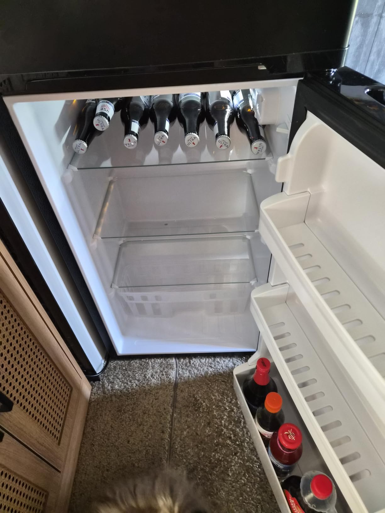 4.5 Cu.Ft Mini Fridge with Freezer, 2 Door Compact Refrigerator for Bedroom | Small Fridge, 3 Adjustable Thermostat, Reversible Door, Thermostat Energy Ultra Quiet for Dorm Apartment customer photo 2