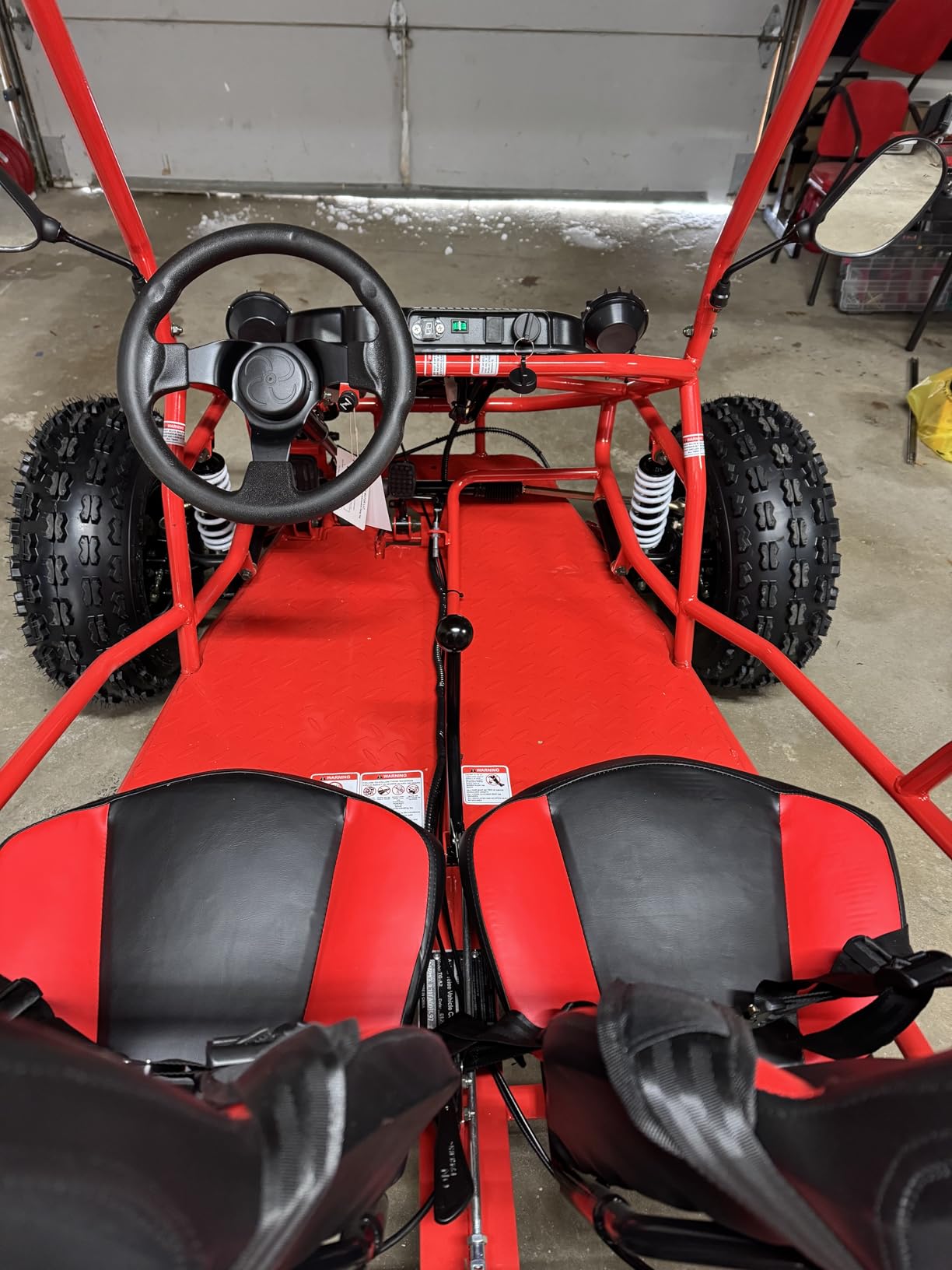 X-PRO Rover 125 Gas Go Kart, 3-Speed Semi-Automatic Transmission with Reverse, Big 19