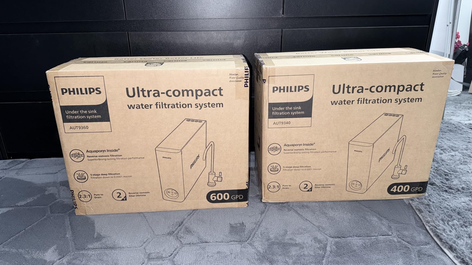 Philips Tankless Reverse Osmosis System, 600 GPD, Self-Cleaning RO System, 2.3:1 Pure to Drain, Under Sink RO Water Filtration System, Reduces TDS & Lead, NSF/ANSI 372 Certified, AUT9360 customer photo 2