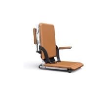 Steel Electric Floor Lift Chair with Wheels and PU Cushion, Floor Lift for Elderly, 440 LBS Capacity, Seat Belts and Handrails, Suitable for Home Use customer photo 1