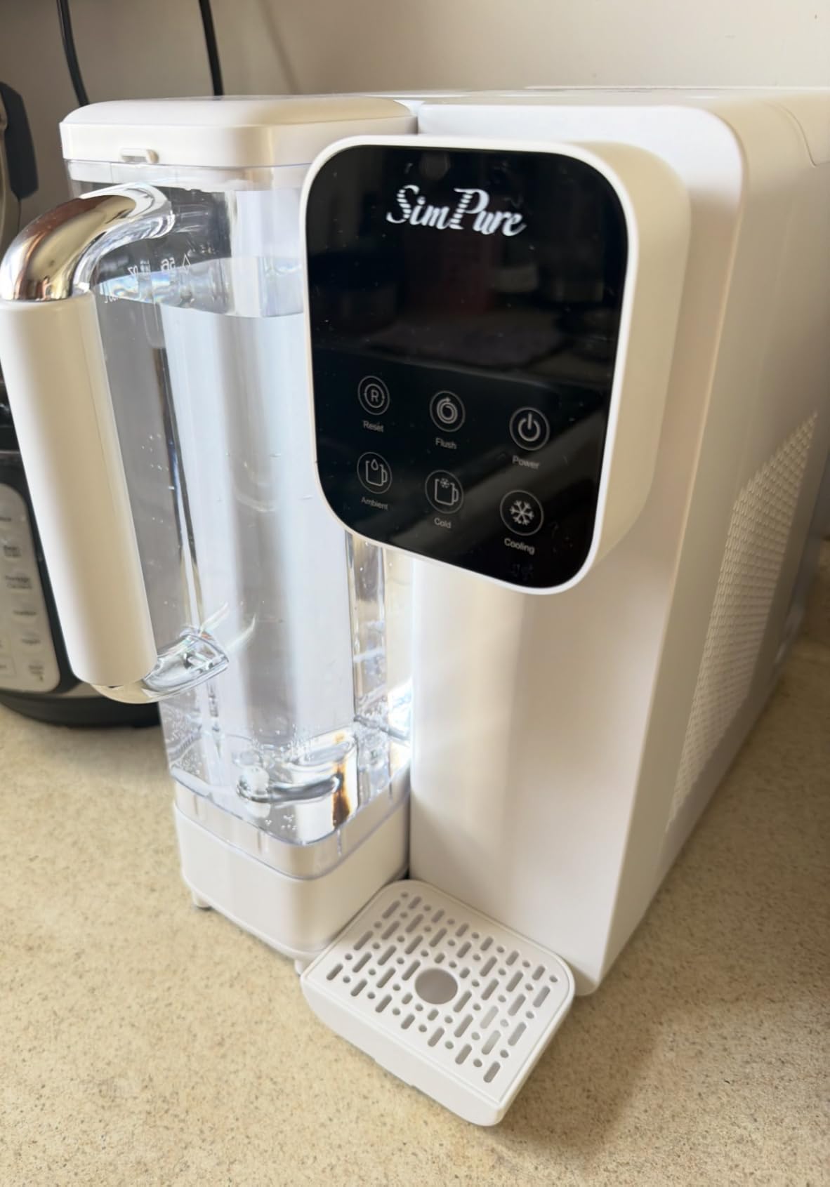 SimPure Y11C-A Cold Reverse Osmosis Water Filter Countertop, UV RO System | 6-Stage Mineralization Filtration System, Instant cold water (43F to 59F), Detachable Pitcher, BPA-Free, No Installation customer photo 2