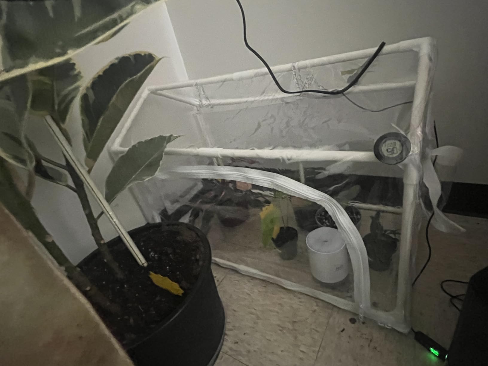 Mini Indoor Greenhouse with Grow Lights & Timer 3 Light Color Mode | Thickened PVC Tent Waterproof Base Portable Green House Cabinet Kit for Plant Seed Starting 30