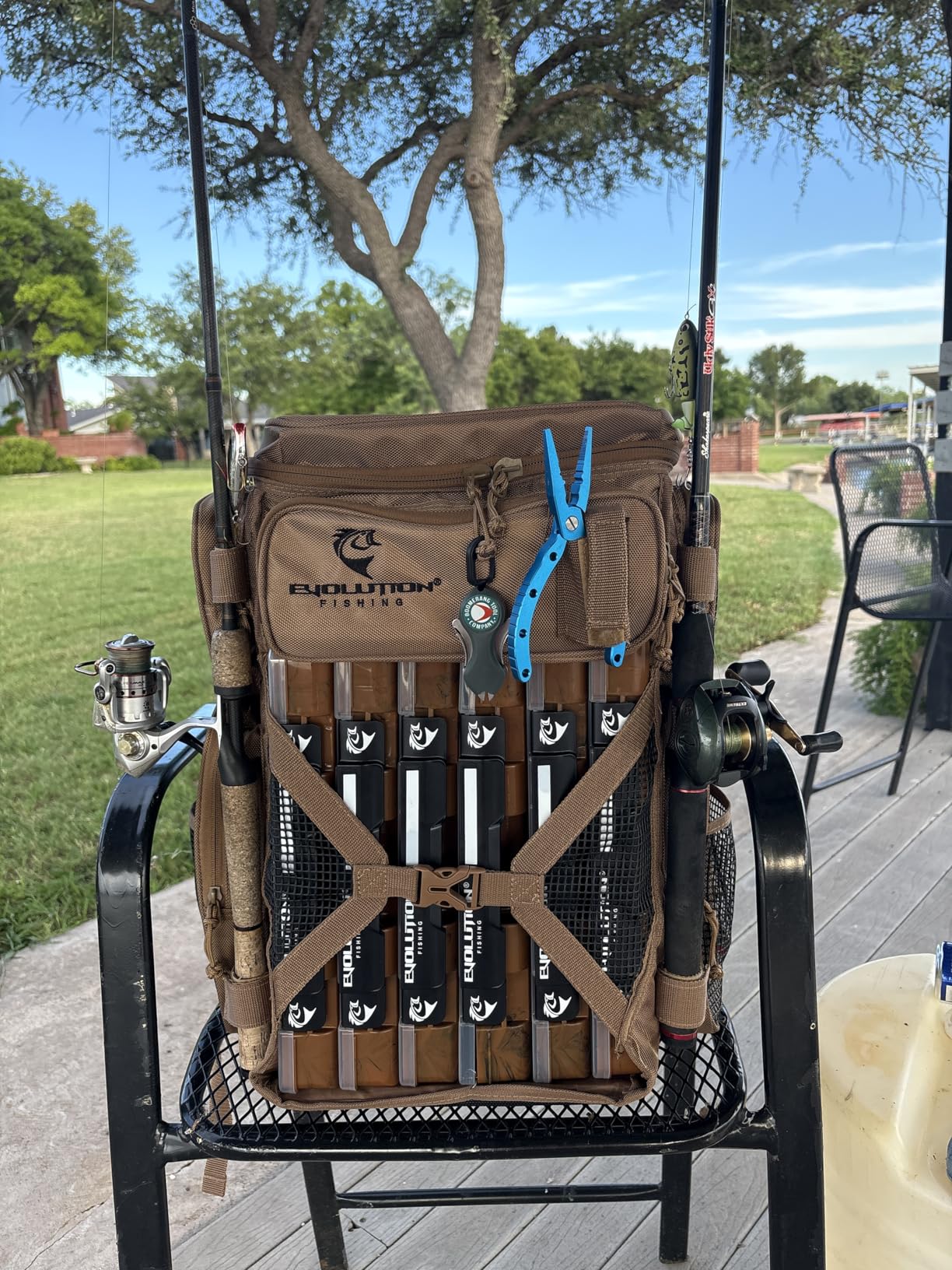 Evolution Fishing Drift Series Tackle Backpack, Outdoor Rucksack w/ 6 Fishing Tackle Trays, Heavy Duty customer photo 1