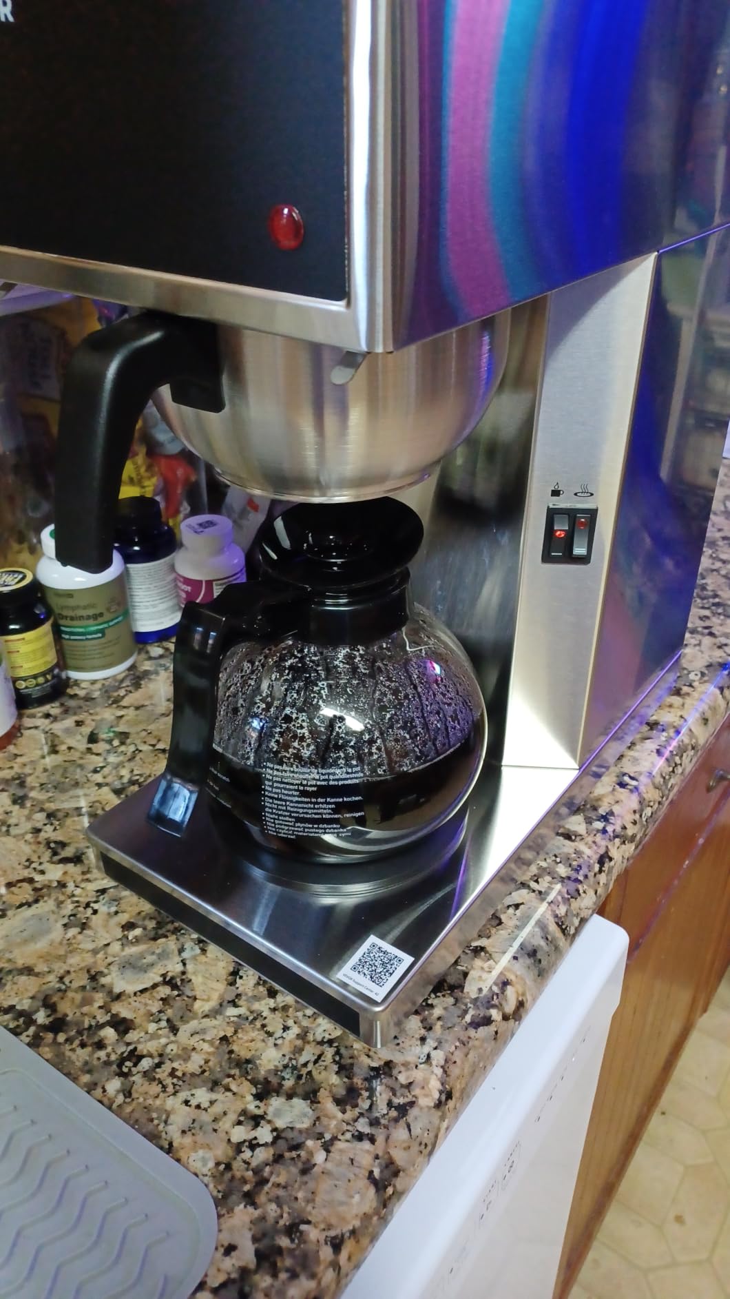 VEVOR Commercial Drip Coffee Maker 12 Cups Coffee Machine Drip Style | High Efficiency for Restaurant Office Home, Stainless Steel Coffee Brewer, with 2 Glass Carafes and 2 Decanter Warmer Plates customer photo 2