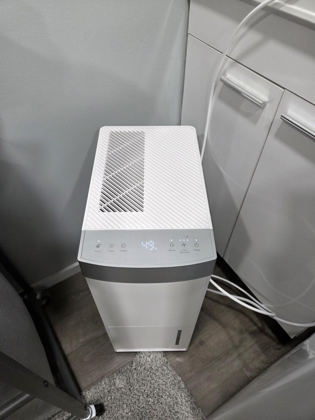 AEOCKY Dehumidifier with Pump Up to 16.5ft Energy Star Most Efficient 2025 | Max 80 Pint/Day 4500 Sq.Ft Dehumidifier with Drain Hose for Basement, Bedroom, Home, Bathroom, Intelligent Humidistat customer photo 1