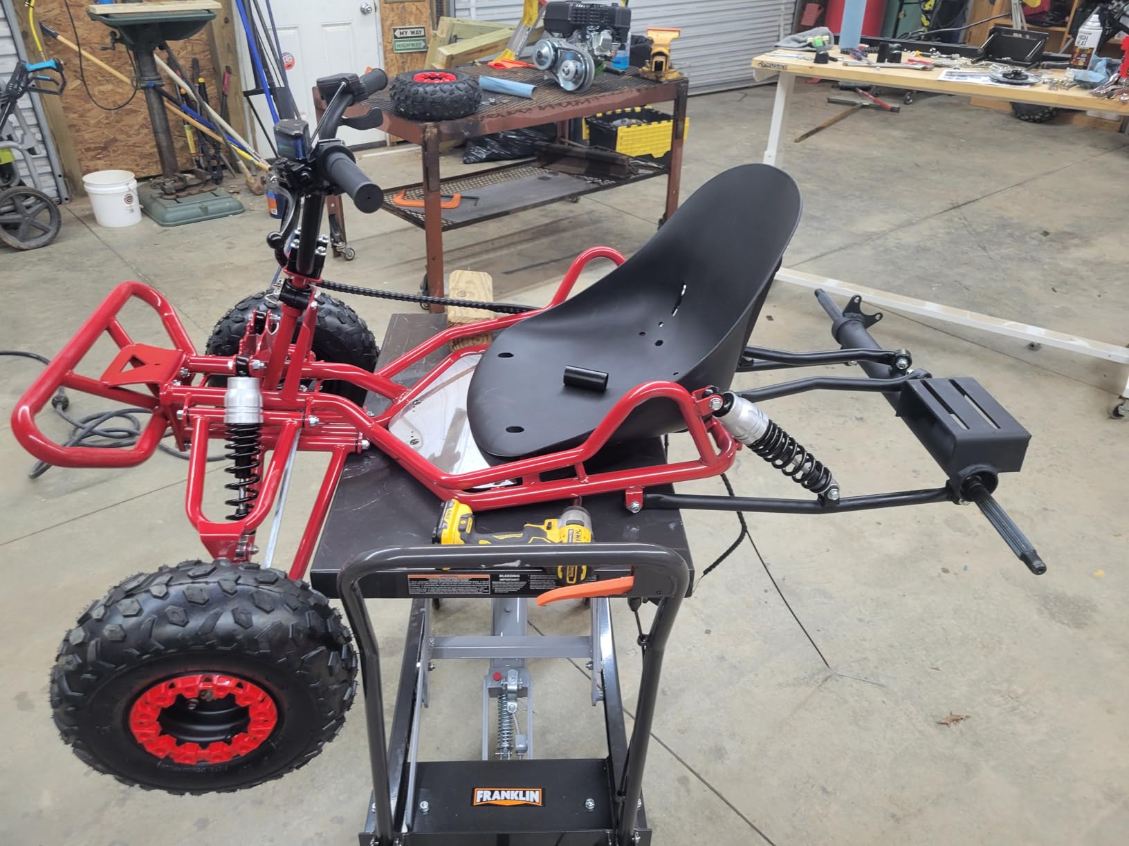 Dirt Trail 212cc Gas Powered Off-Road Go Kart for Adults & Teens (Red) | Electric + Pull Start, F/N/R, CVT Automatic, 420 Chain RWD, LED Headlight, AT19x7-8 Tires, 8-Inch Wheels customer photo 1