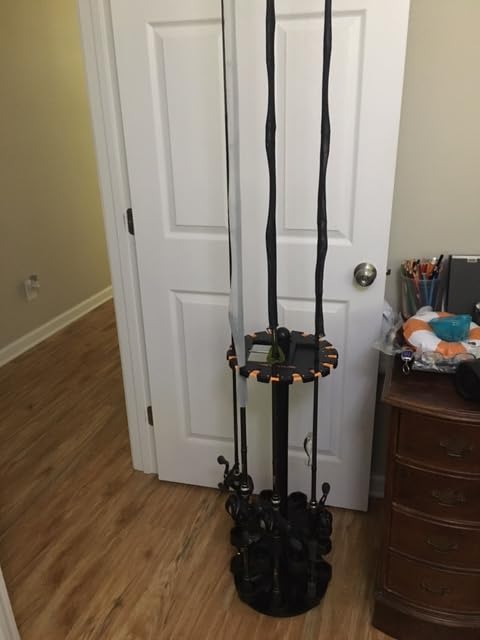 KastKing V16 Rotating Fishing Rod Holder for Garage, Floor Rack Holds Up to 16 Rods & Combos, Space-Saving Pole Organizer with Foam, Durable ABS, Fishing Gear Storage Gift for Men customer photo 1