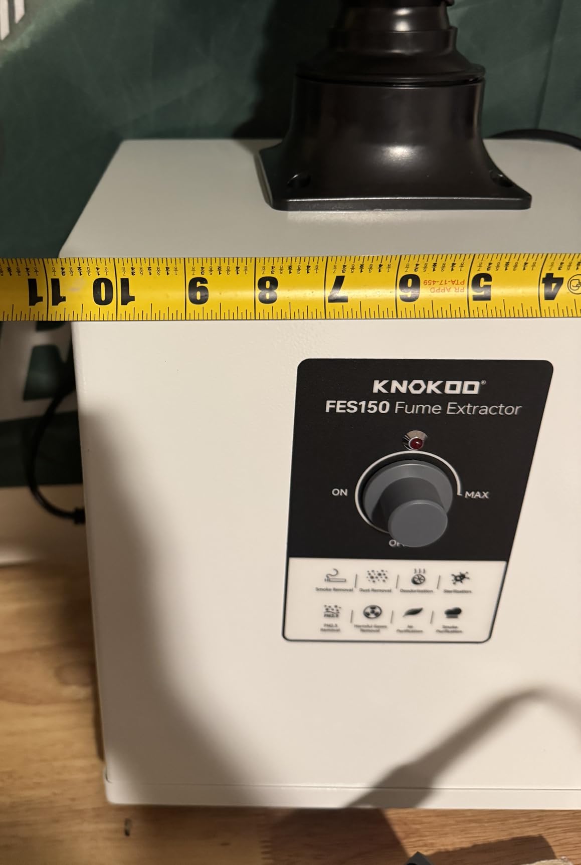 FES150 150 Watts Solder Fume Extractor for Soldering Smoke Removal | for 3D Printing & Welding & Laser Engraving, 163 CFM, Low Noise, True H13 HEPA and Autivated Carbon 3-Stage Filtration customer photo 1