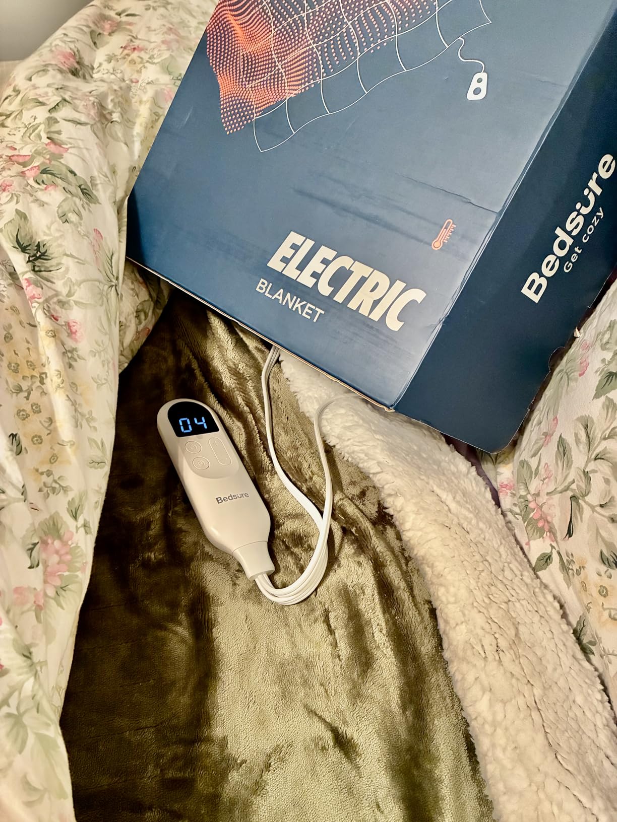 Bedsure Heated Blanket Full Size, Soft Electric Blanket with Preheat, Grey | Good Housekeeping Seal, 6 Heat/6 Timer Settings, 8H Auto Shut-Off, ETL/FCC, Machine Washable, Gifts for Grandma, 72x84in customer photo 2