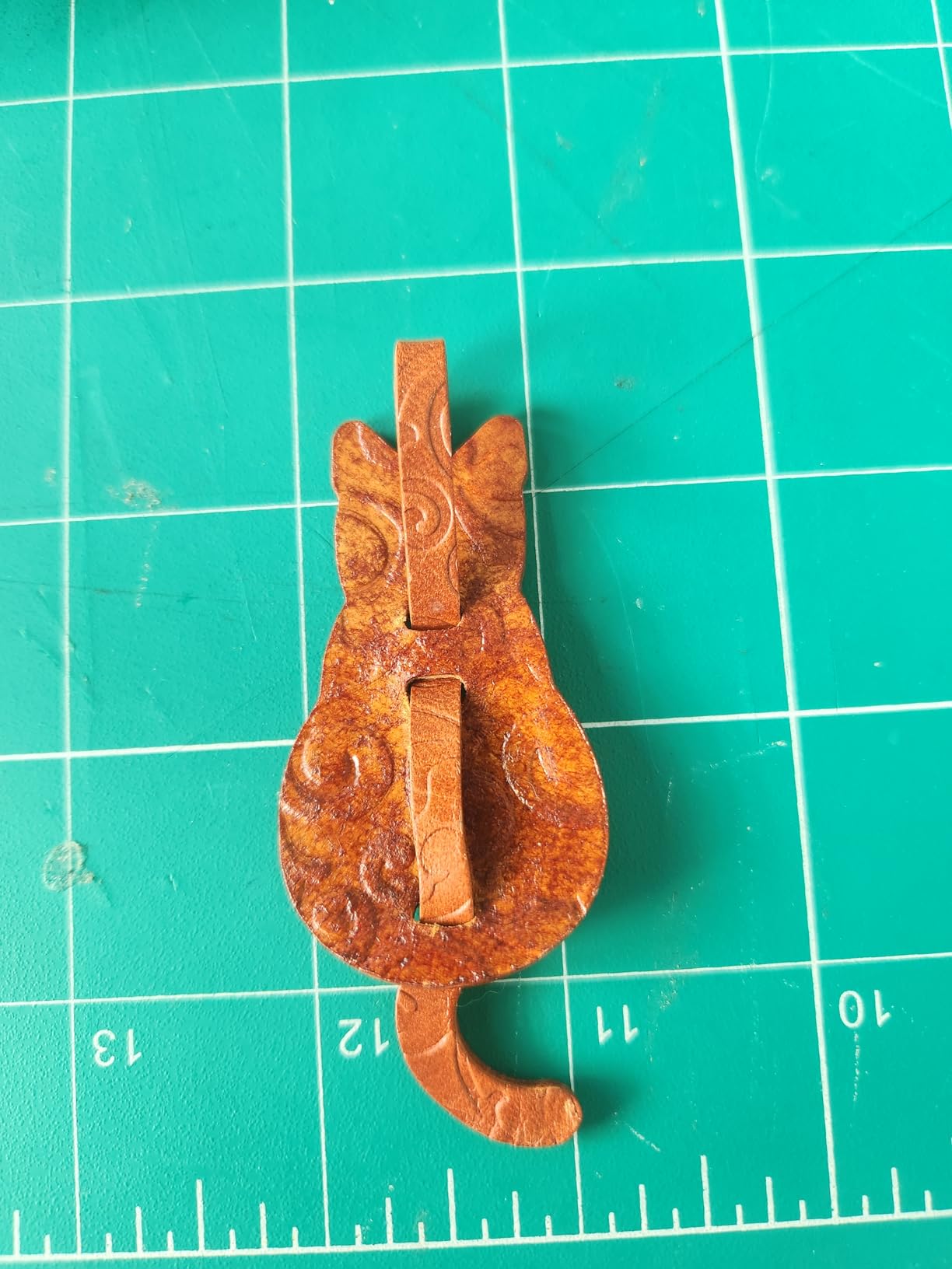 Clicker Dies Cut Shape for Leather - Creative Wooden Punching Die Cut Cat Mold, Handcraft Template DIY Tool Cutter, Cutting Strap Leathercraft Stencil Craft Tools Knife Mould for Keychain Bracelet customer photo 1