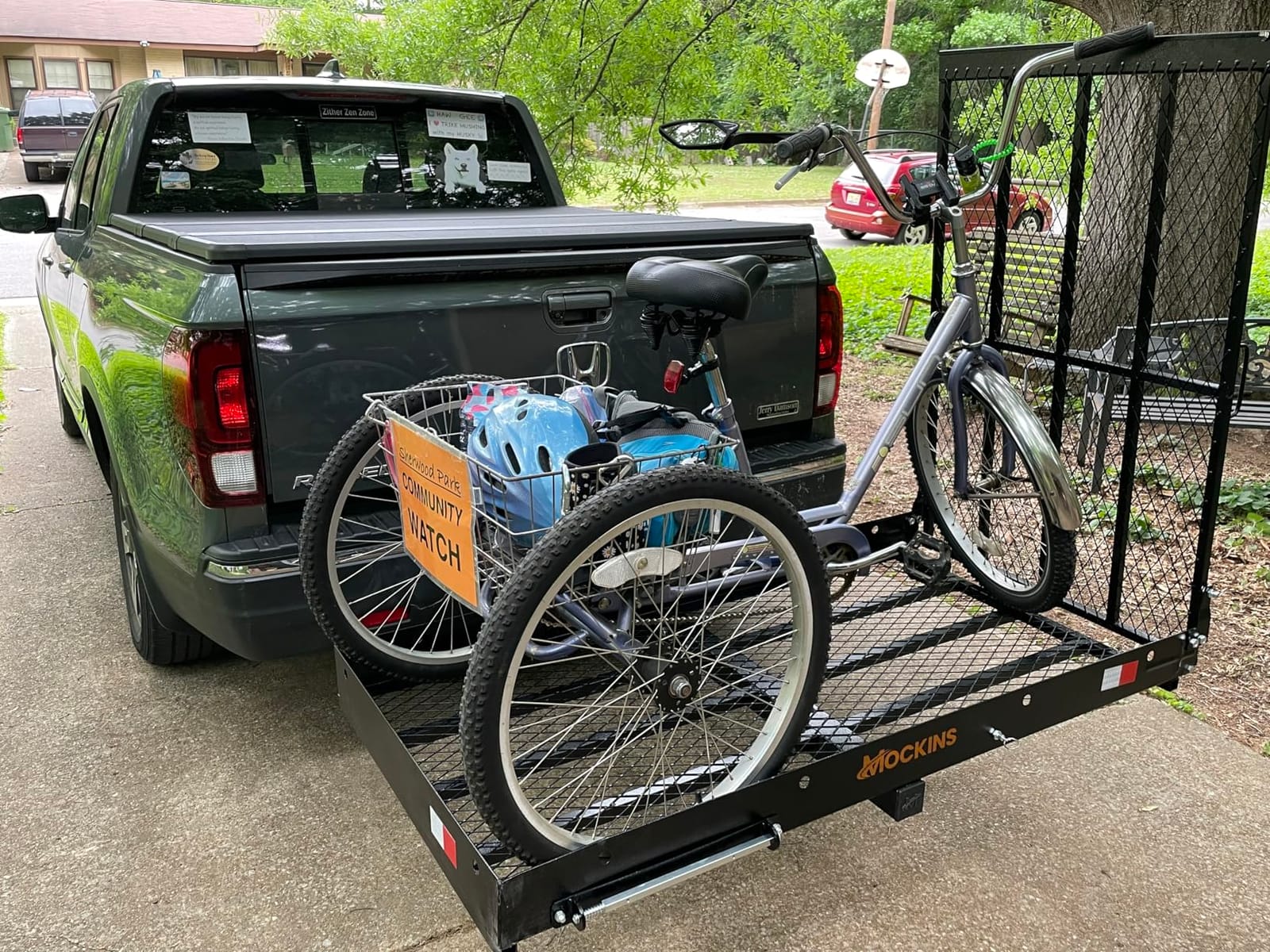 Mockins Folding Trailer Hitch Cargo Carrier with Ramp for Wheelchair | 48