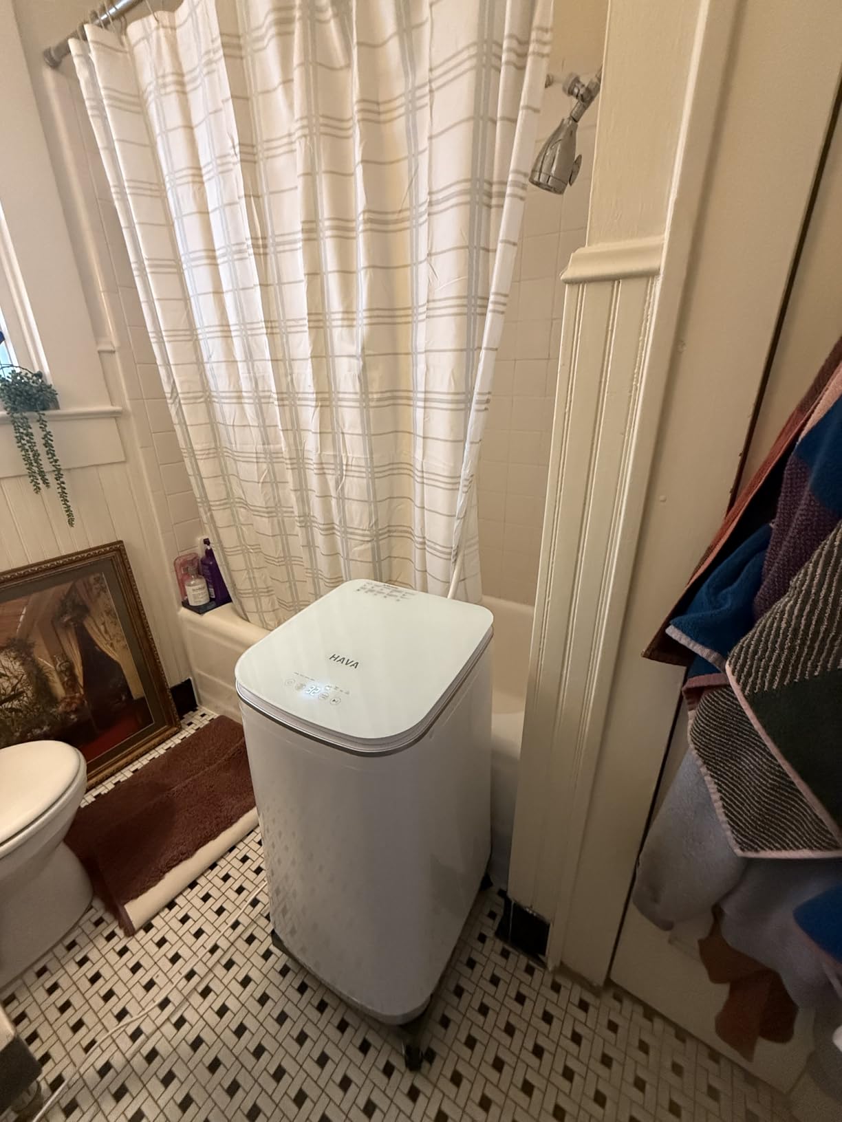 HAVA Portable Washing Machine 0.8 Cu. Ft. Capacity Mini Washer & Spin Dryer | 104 F & 140 F Hot Wash Options, Upward Drainage, 8 Automatic Wash Programs, Space Saving for Apartments, Dorms and RVs customer photo 2