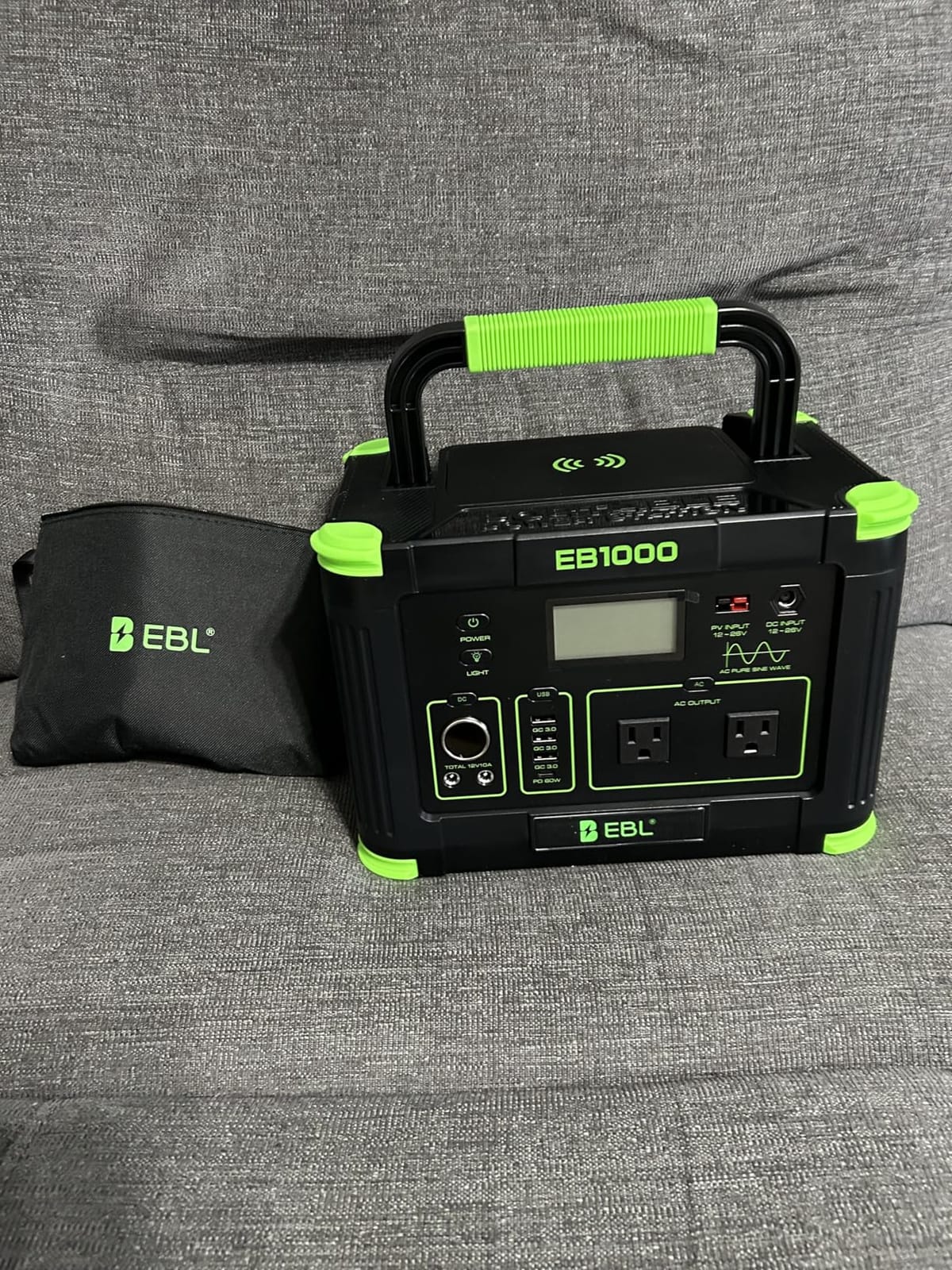 EBL 2400W Portable Power Station with 2x200W Solar Panel (Ship Separately) | 1843.2Wh Solar Generator for Home Use, LiFePO4 Battery Backup, for RV Trip, Camping customer photo 1
