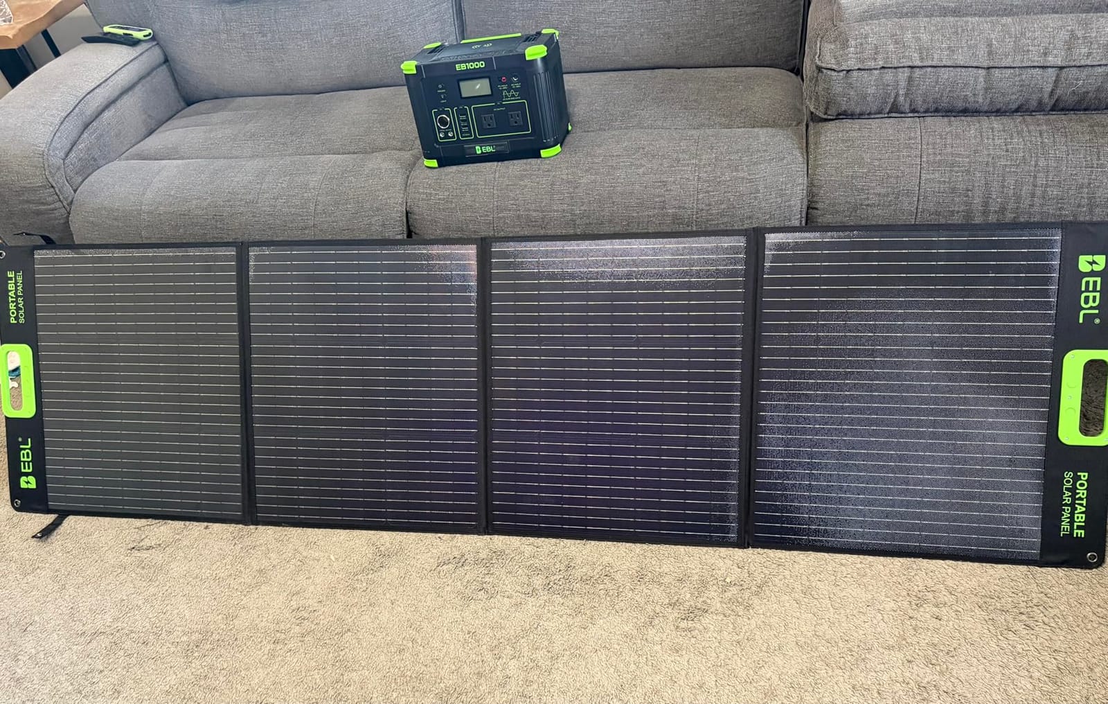 EBL 2400W Portable Power Station with 2x200W Solar Panel (Ship Separately) | 1843.2Wh Solar Generator for Home Use, LiFePO4 Battery Backup, for RV Trip, Camping customer photo 2