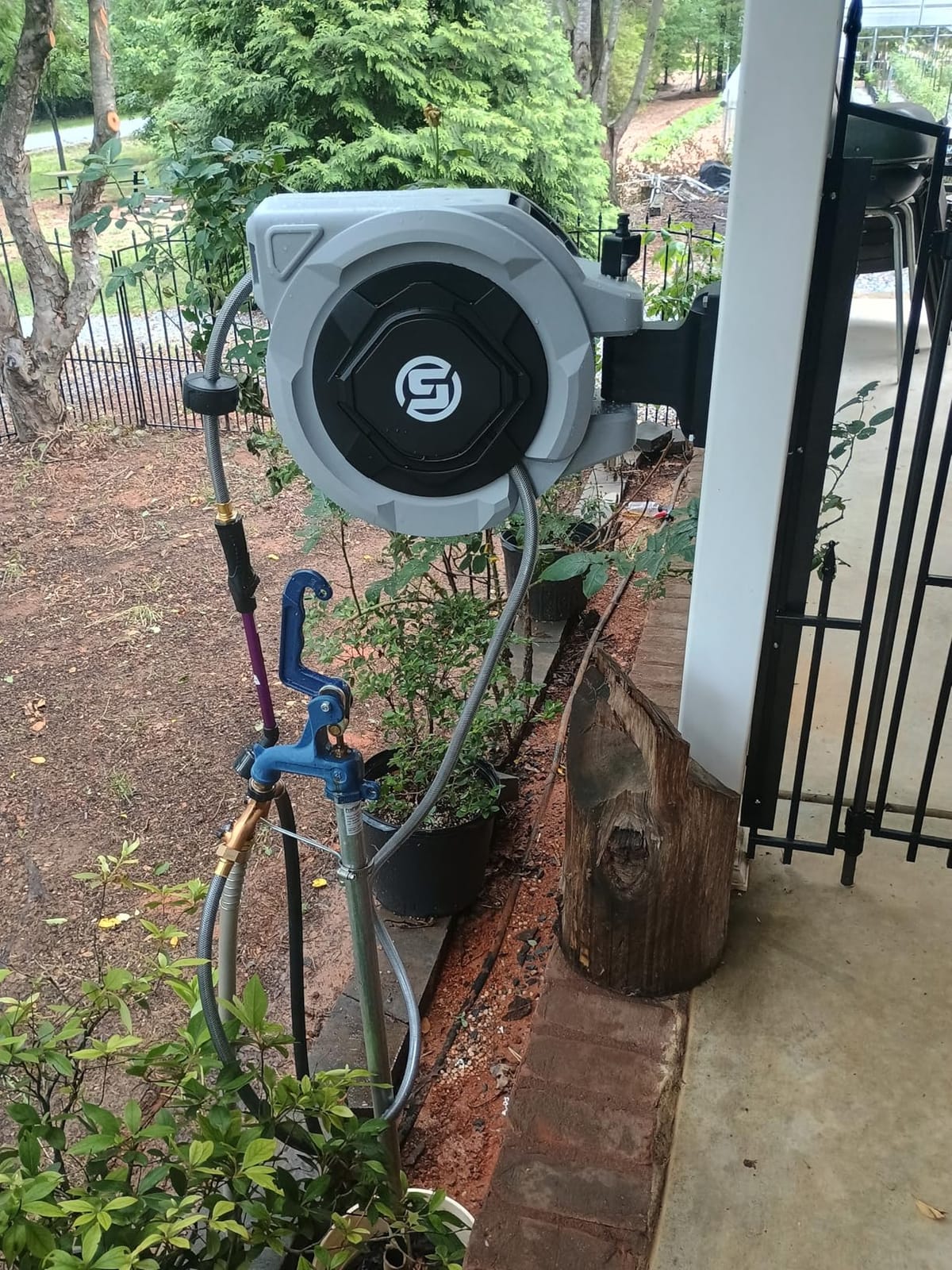 SUNPOW Retractable Garden Hose Reel - 1/2