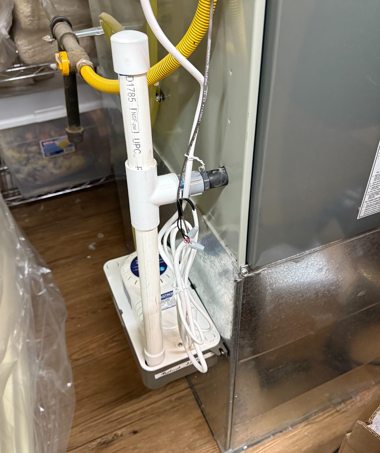 Aquastrong Mini Split HVAC Condensate Pump, 9.6 GPH, 115V/230V, Automatic Safety Switch, 33 FT Lift AC Condensate Removal for Air Conditioner, Furnace, Dehumidifier, 3.3' Power Cord customer photo 2