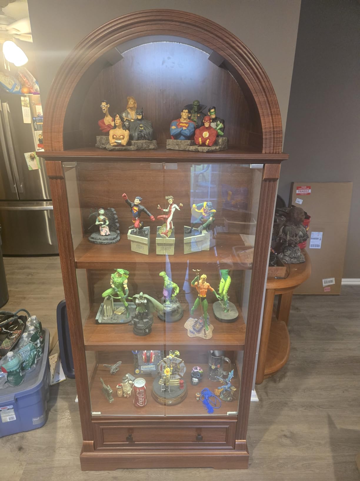 Dystler Curio Cabinet with Glass Doors & LED Lights | 72