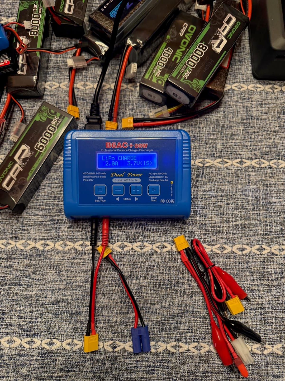 LiPo Charger Fast Balance Battery Charger Discharger 80W 6A Smart Digital Battery Pack Chargers for 1S-6S LiPo Life Li-ion 1-15S NiCD NiMH PB Smart Battery Batteries for RC Car Drone customer photo 1