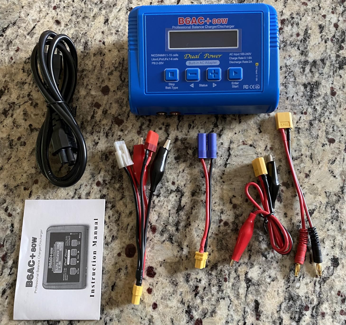 LiPo Charger Fast Balance Battery Charger Discharger 80W 6A Smart Digital Battery Pack Chargers for 1S-6S LiPo Life Li-ion 1-15S NiCD NiMH PB Smart Battery Batteries for RC Car Drone customer photo 2
