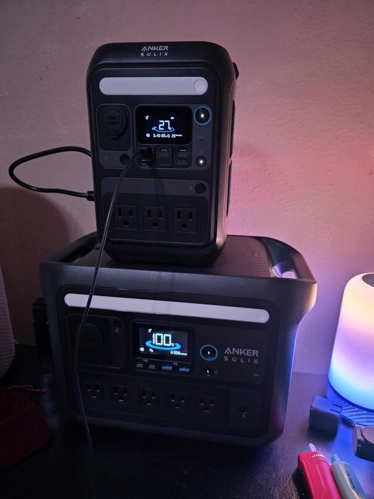 Anker SOLIX C800X Portable Power Station and 100W Solar Panel, 768Wh | 1,200W (Peak 1,600W) Solar Generator with Built-In LED Light, 768Wh LiFePO4 Battery, for RVs, Road Trips, and Emergency Use customer photo 2