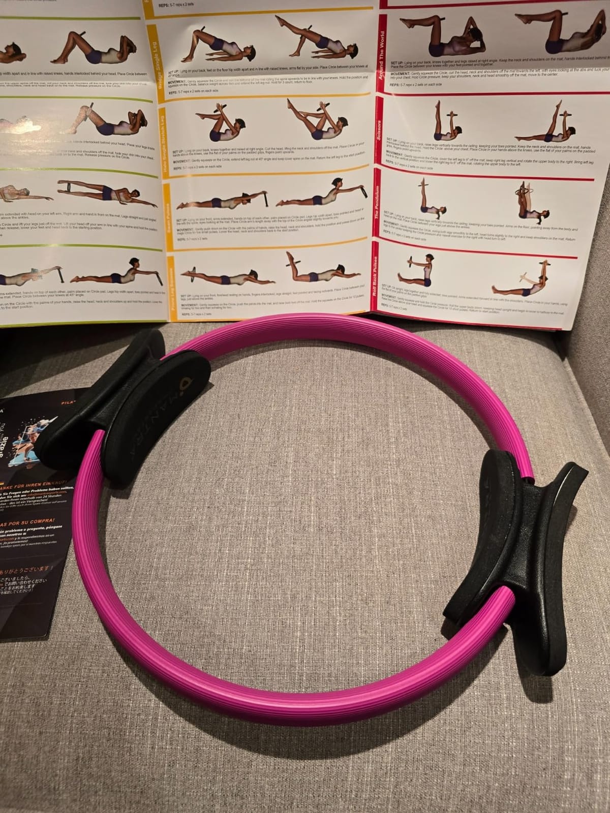 Pilates Ring Circle, Magic Circle Pilates Ring, Inner Thigh Exercise Equipment, Fitness Rings for Women, Thigh Master Inner Thigh Exerciser, Yoga Ring Pilates Equipment for Home Workouts customer photo 2